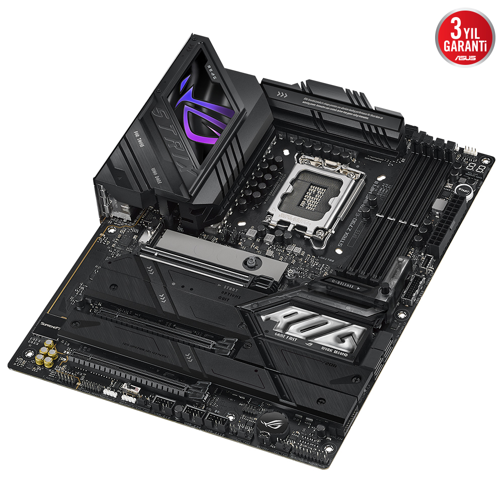 ASUS ROG Strix Z790-E Gaming WIFI II Intel Z790 Soket 1700 DDR5 8000(OC)MHz ATX Gaming (Oyuncu) Anakart