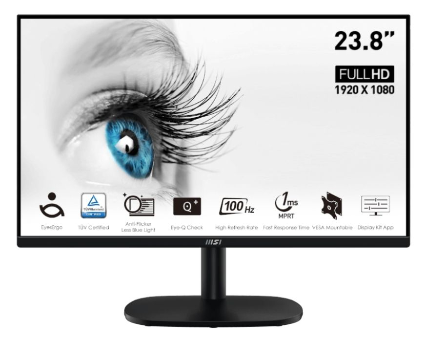 MSI Pro MP245V 23.8” 1920x1080 1ms 100Hz VA Anti-Glare Full HD Monitör