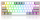 Redragon K617 Fizz RGB Red Switch Kablolu Beyaz/Gri Compact Gaming (Oyuncu) Klavye