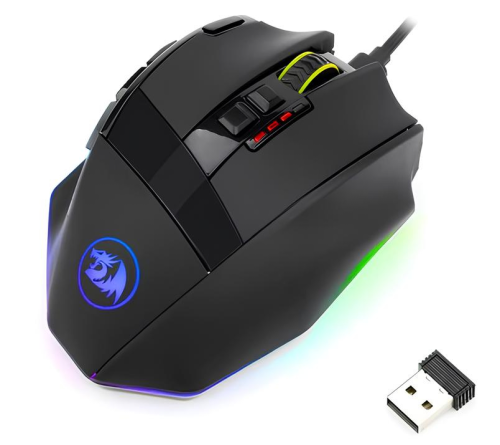 Redragon Sniper Pro M801P-RGB 16.000 DPI 9 Tuş RGB Optik Kablosuz Gaming (Oyuncu) Mouse