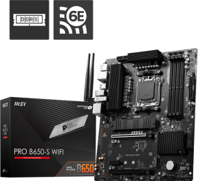 MSI PRO B650-S WIFI AMD B650 Soket AM5 DDR5 7200MHZ(OC) ATX Gaming (Oyuncu) Anakart