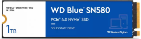WD Blue SN580 1TB 4150/4150MB/s M.2 NVMe PCIe Gen4 SSD Disk - WDS100T3B0E