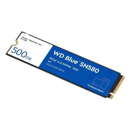 WD Blue SN580 500GB 4000/3600MB/s M.2 NVMe GEN4 SSD Disk - WDS500G3B0E