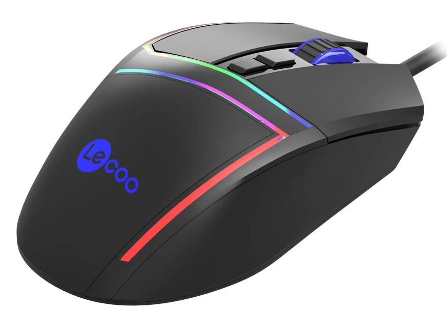 Lenovo Lecoo MS106 7 Tuş 3200 DPI Optik RGB Kablolu Gaming (Oyuncu) Mouse