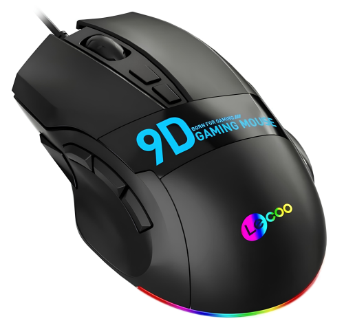Lenovo Lecoo MS130 9 Tuş 7200 DPI Optik RGB Kablolu Gaming (Oyuncu) Mouse