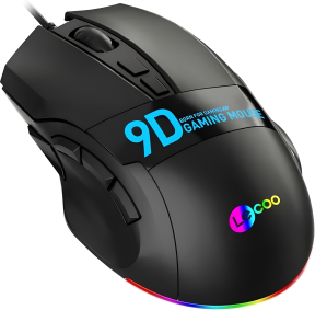 Lenovo Lecoo MS130 9 Tuş 7200 DPI Optik RGB Kablolu Gaming (Oyuncu) Mouse