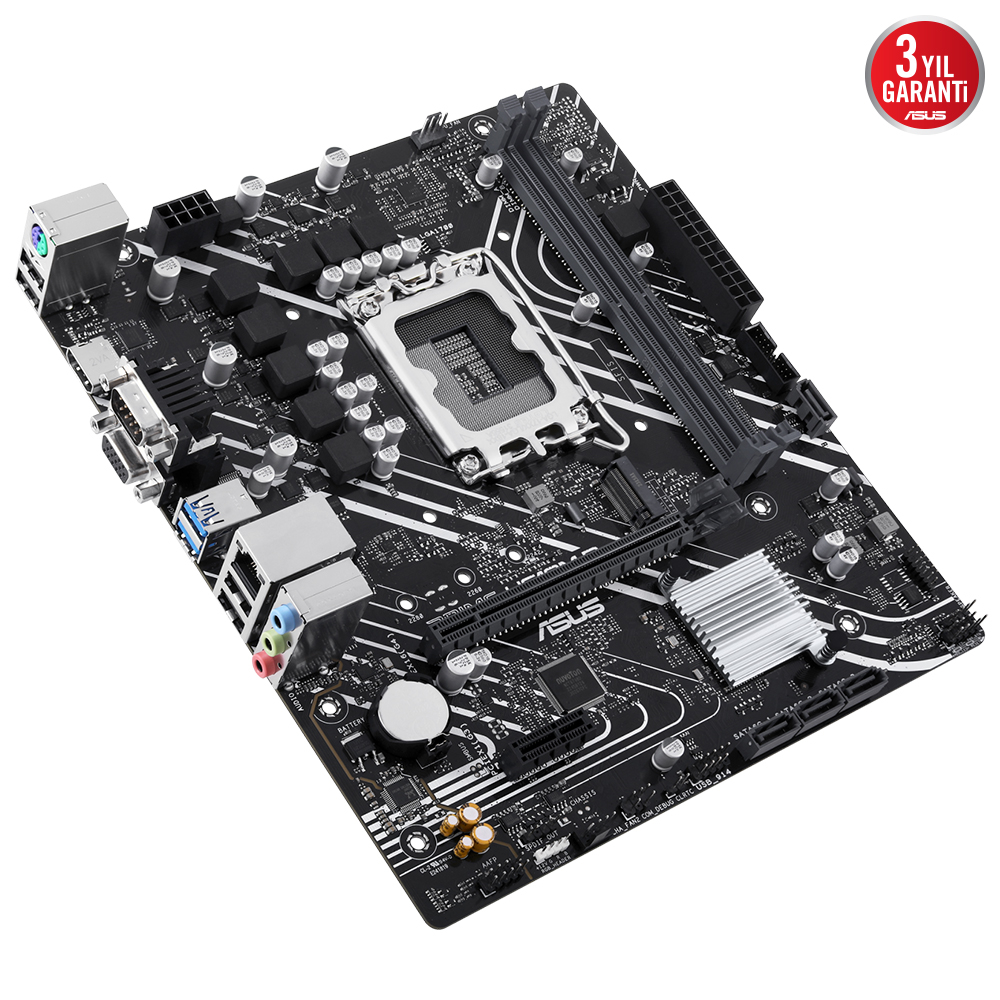 ASUS Prime H610M-D D5 Intel H610 Soket 1700 DDR5 5600MHz mATX Gaming (Oyuncu) Anakart