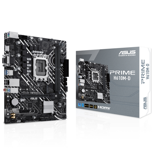 ASUS Prime H610M-D D5 Intel H610 Soket 1700 DDR5 5600MHz mATX Gaming (Oyuncu) Anakart