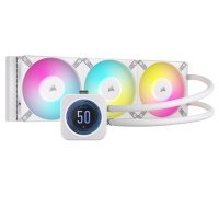 Corsair iCue H150i Elite LCD XT Ekran CW-9060077-WW 360mm Beyaz Sıvı Soğutucu
