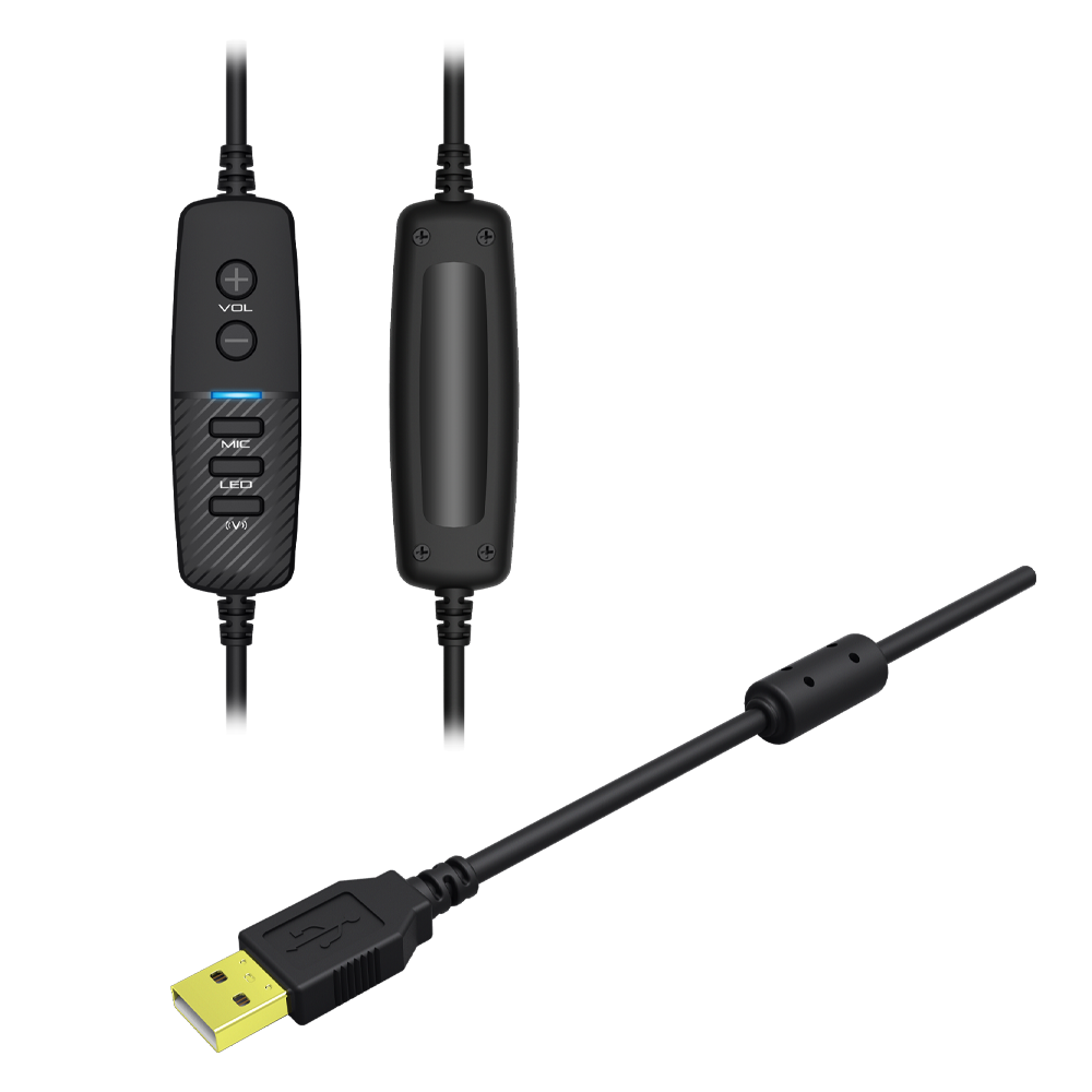 GamePower Mihawk Pro Siyah 7.1 Surround Hi-Fi RGB Titreşimli Gaming Kulaklık (Memory Foam)