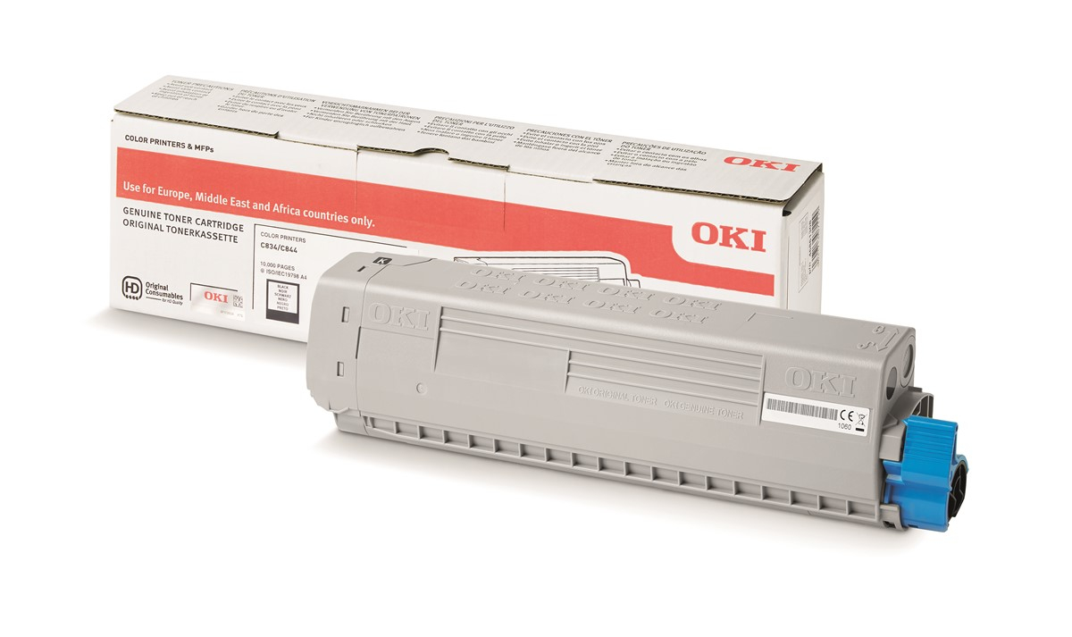 Oki 46861324 TONER-K-C834/C844-10K Siyah Toner 10.000 Sayfa