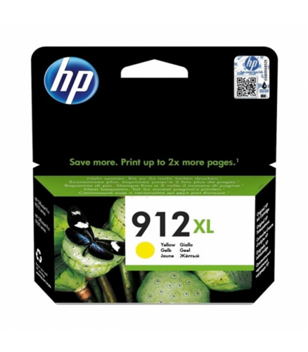 HP 3YL83AE (912XL) Yüksek Kapasiteli Sarı Mürekkep Kartuş 825 Sayfa