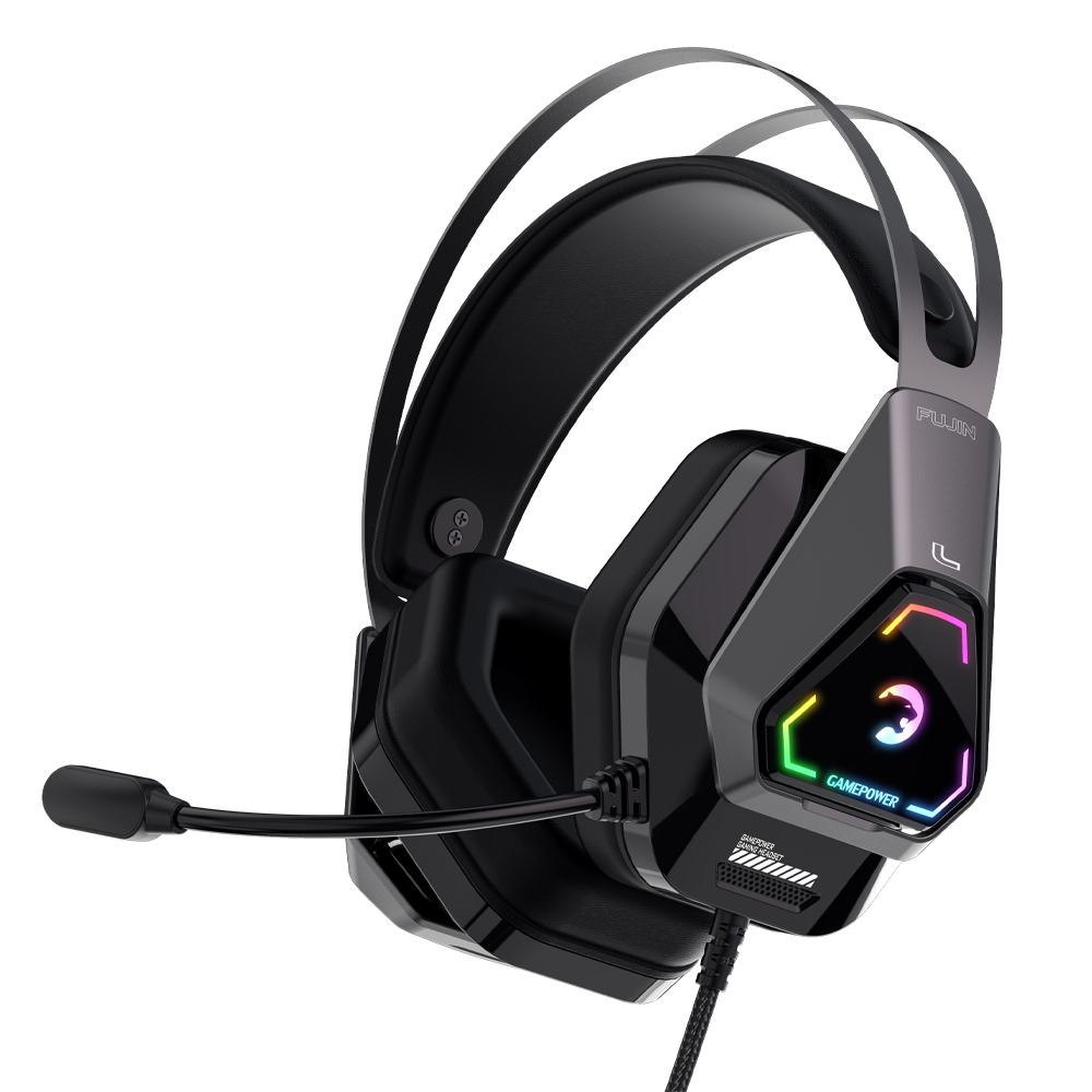 Gamepower Fujin Pro Siyah 7.1 Surround Hi-Fi RGB Gaming Kulaklık (Memory Foam)