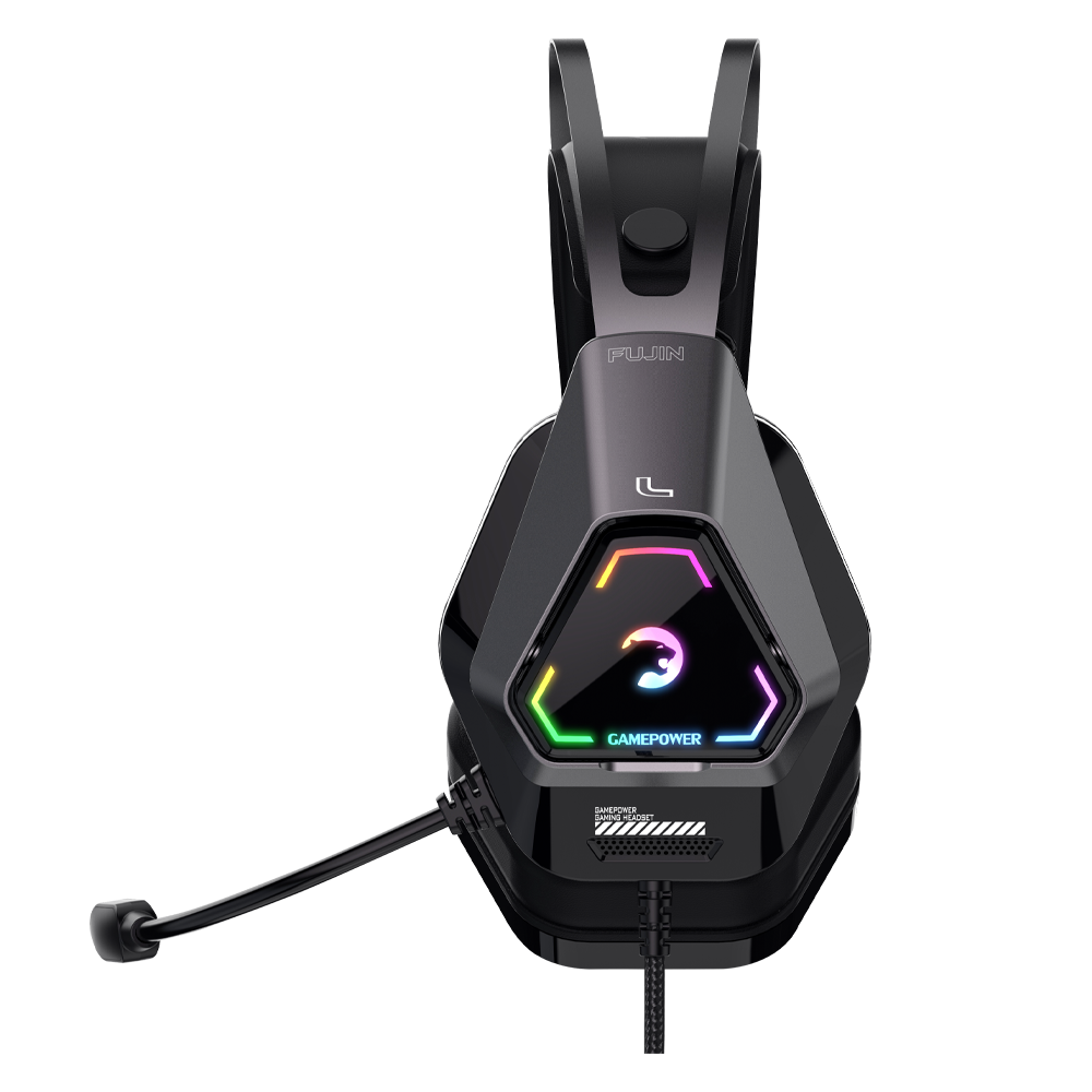 Gamepower Fujin Pro Siyah 7.1 Surround Hi-Fi RGB Gaming Kulaklık (Memory Foam)