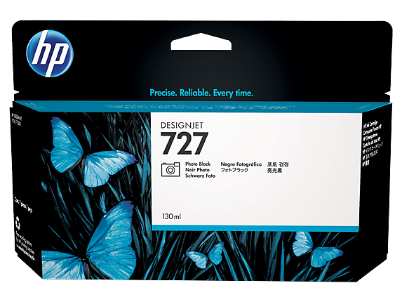 HP B3P23A (727) Fotoğraf Siyahı 130 ml Geniş Format Mürekkep Kartuş