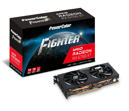 POWERCOLOR FIGHTER AXRX 6700 XT 12GBD6-3DH 12GB GDDR6 192Bit DX12 Gaming (Oyuncu) Ekran Kartı