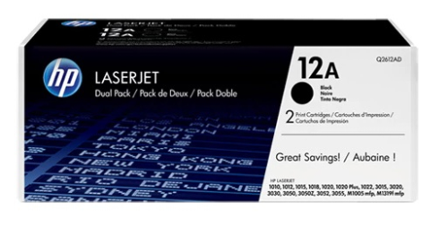 HP Q2612AF (12A) Siyah Toner İkili Paket 2000 Sayfa