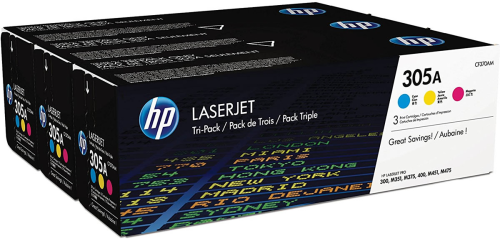 HP CF370AM (305A) Mavi / Magenta / Sarı Üçlü Paket Toner 2600 Sayfa