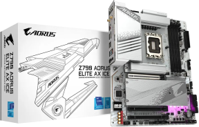 Gigabyte Z790 AORUS ELITE AX ICE Intel Z790 Soket 1700 DDR5 7600(OC)MHz ATX Gaming (Oyuncu) Anakart