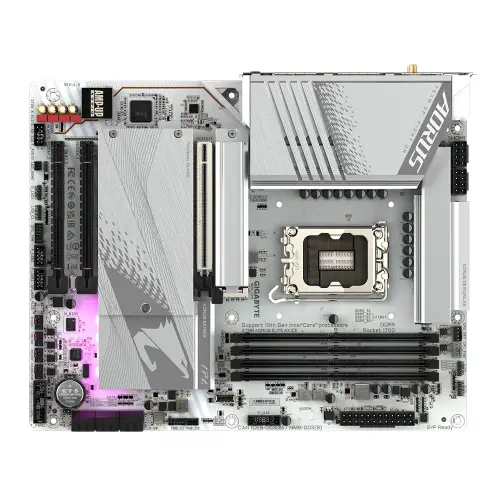 Gigabyte Z790 AORUS ELITE AX ICE Intel Z790 Soket 1700 DDR5 7600(OC)MHz ATX Gaming (Oyuncu) Anakart