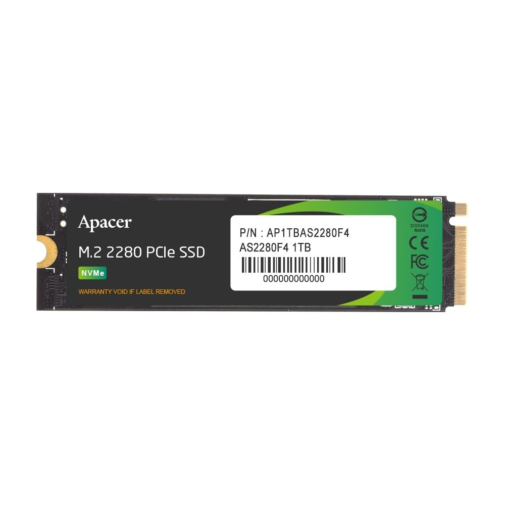Apacer AP1TBAS2280F4-1 1TB 11500/9000MB/s M.2 PCIe Gen5 x4 SSD Disk