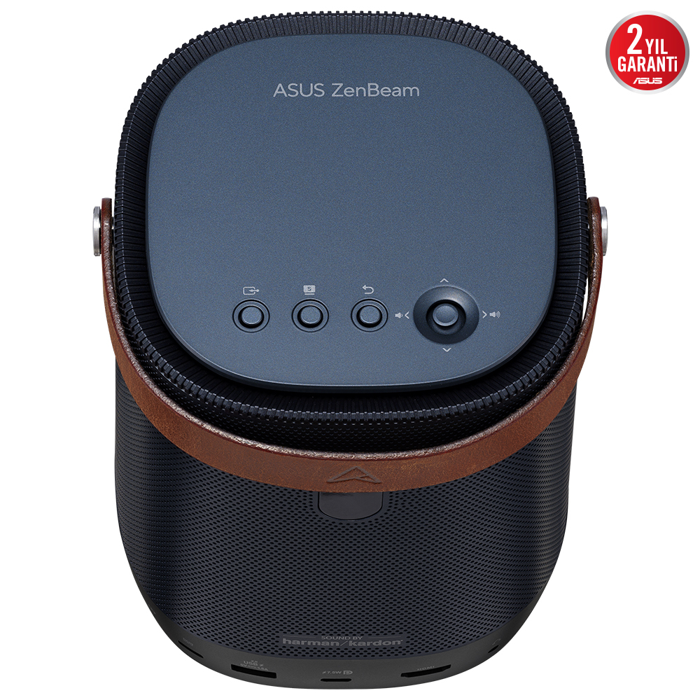 ASUS Zenbeam Latte L2 Smart 960 1080P Harman Kardon Android 10 TV Box Taşınabilir LED 800ANSI Lümen Projeksiyon