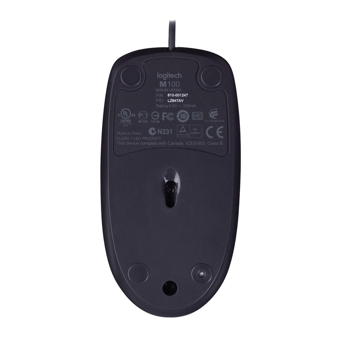 Logitech B100 Optik USB Mouse Siyah 910-003357
