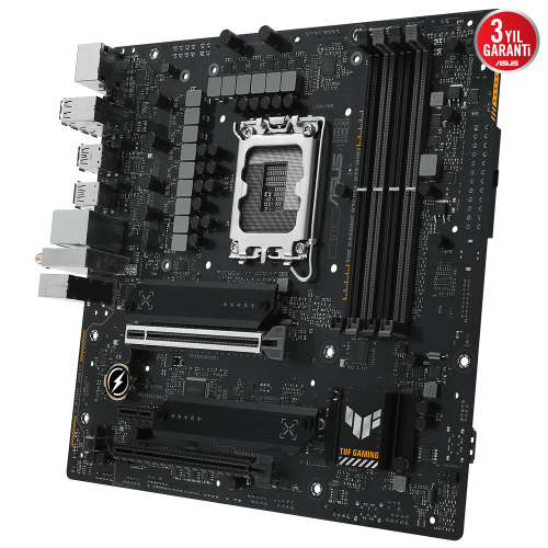 ASUS TUF Gaming B760M-BTF WIFI D5 Intel B760 Soket 1700 DDR5 7200(OC)MHz mATX Gaming (Oyuncu) Anakart