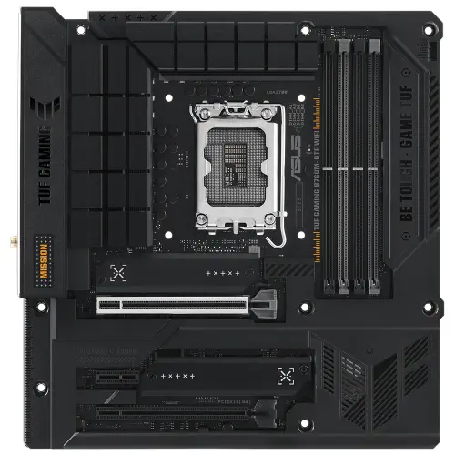 Asus TUF Gaming B760M-BTF WIFI D5 Intel B760 Soket 1700 DDR5 7200(OC)MHz mATX Gaming (Oyuncu) Anakart