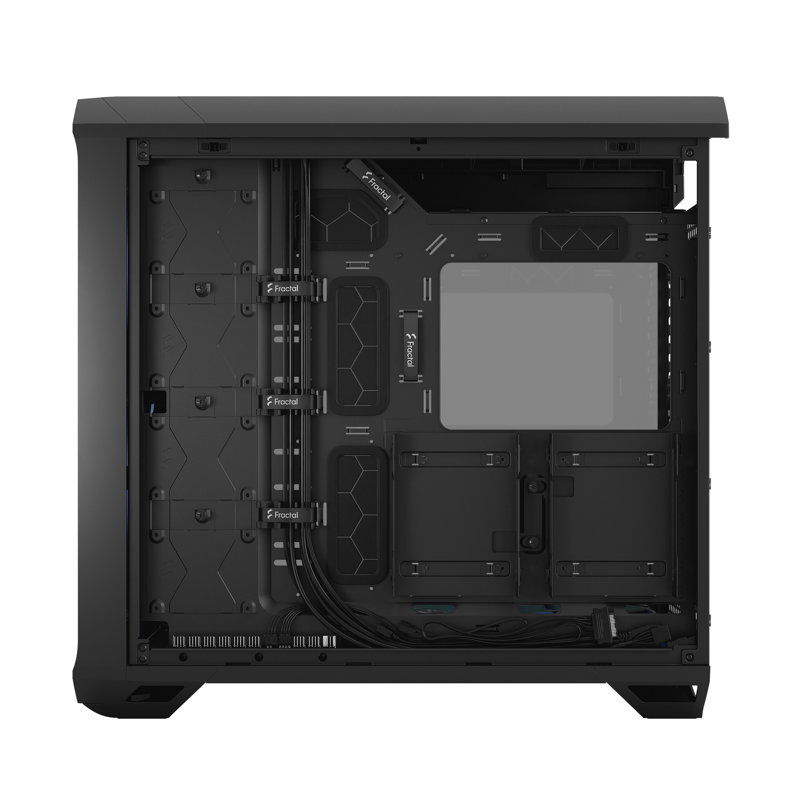Fractal Design Torrent FD-C-TOR1A-04 Temperli Siyah RGB Gaming (Oyuncu) Kasa