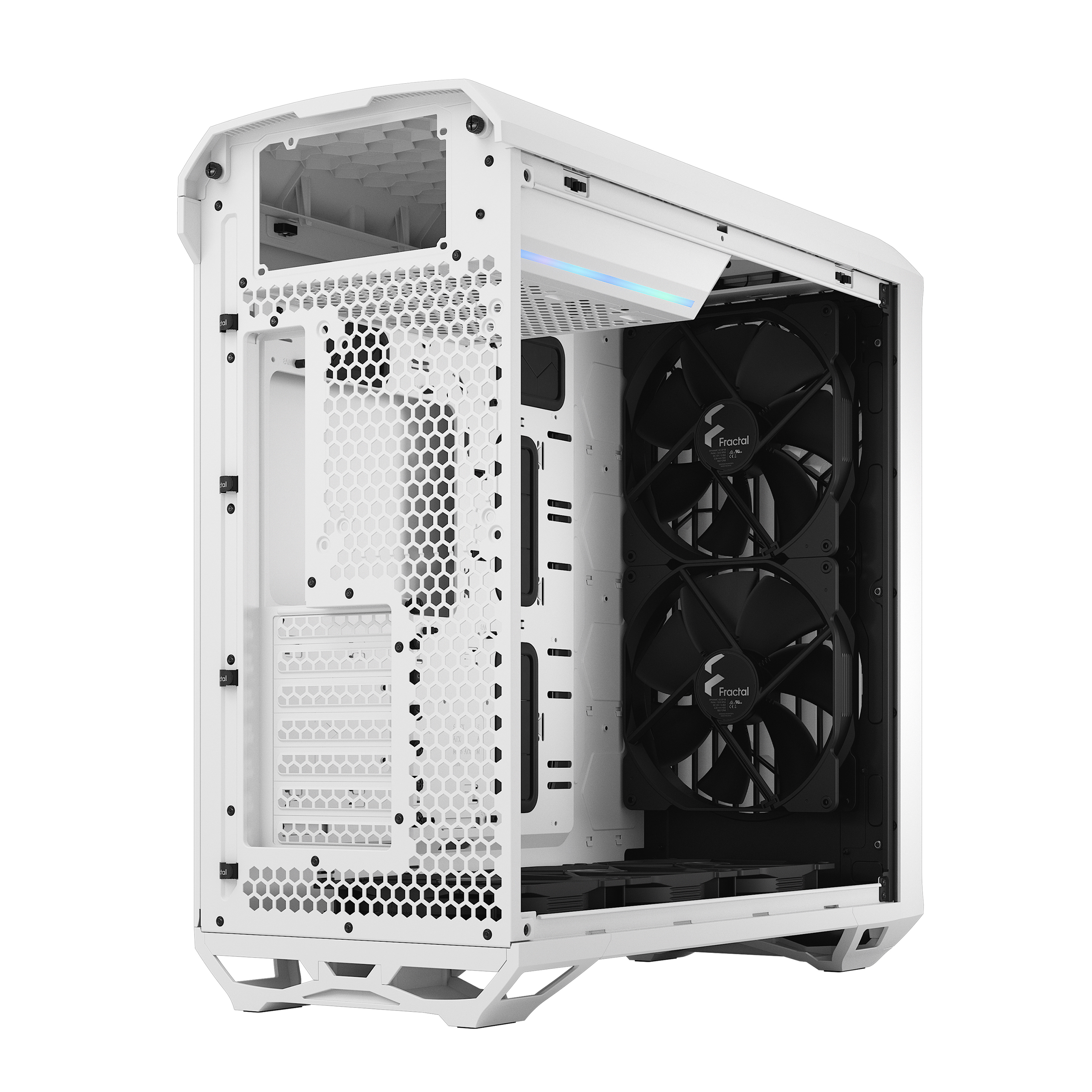 Fractal Design Torrent FD-C-TOR1A-07 Temperli Beyaz RGB Gaming (Oyuncu) Kasa