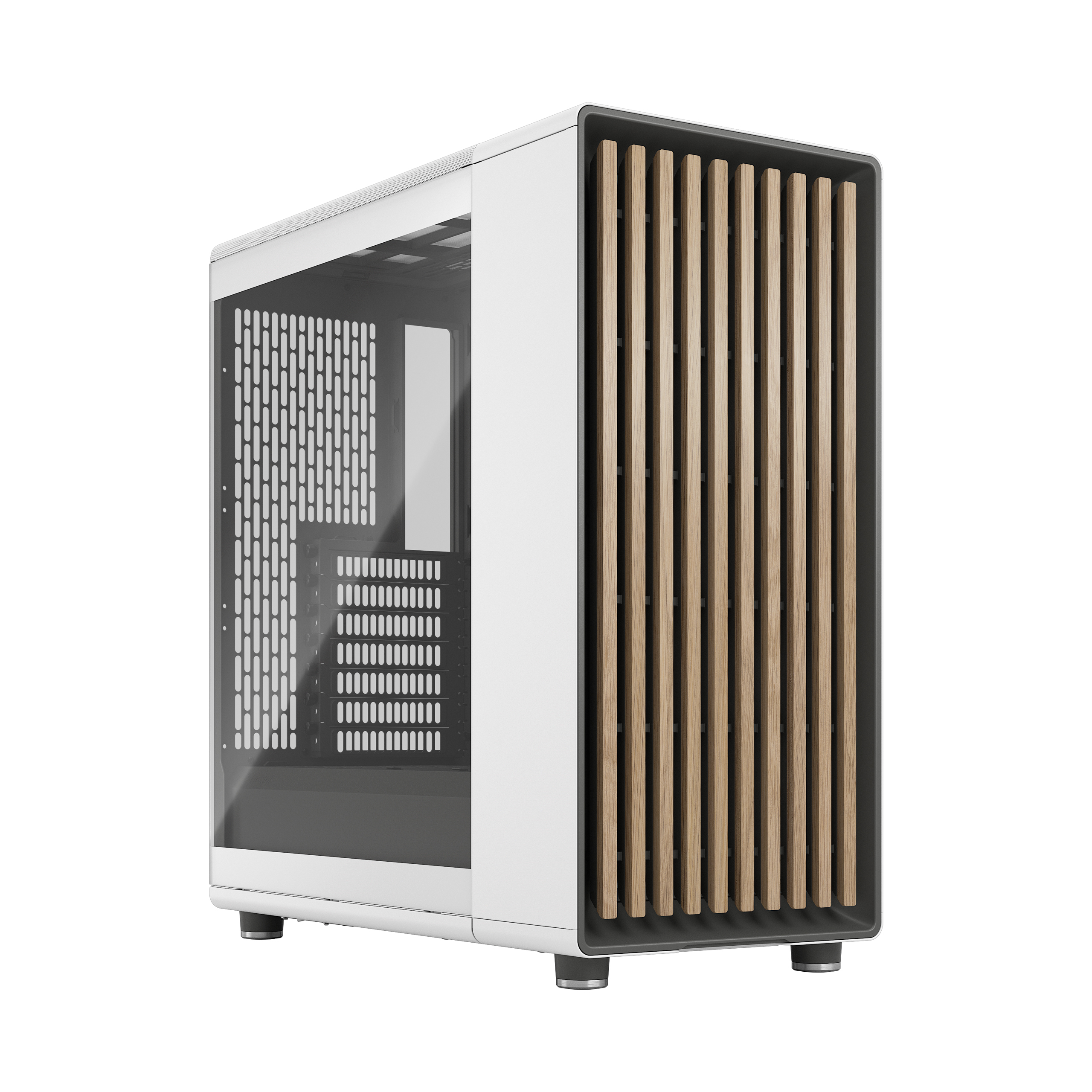 Fractal Design North FD-C-NOR1C-04 Beyaz Temperli Cam Gaming (Oyuncu) Kasa