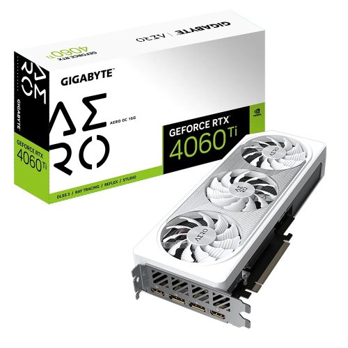 Gigabyte GeForce RTX 4060 Ti AERO OC 16G GVN4060TAERO OC-16G GDDR6 128Bit DX12 DLSS 3 Gaming (Oyuncu) Ekran Kartı