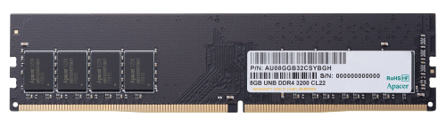 Apacer 8 GB (1x8GB) 3200Mhz CL22 DDR4 Ram (AU08GGB32CSYBGH)