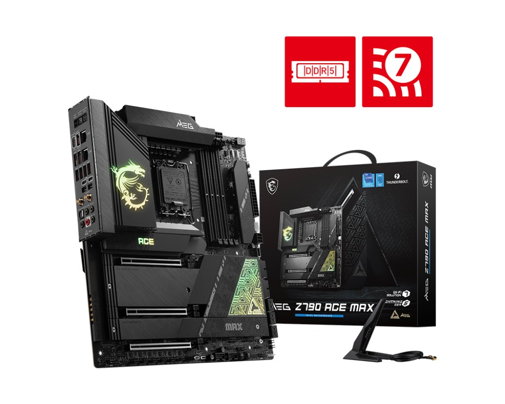 MSI MEG Z790 Ace Max Intel Z790 Soket 1700 DDR5 7800(OC)MHz E-ATX Gaming (Oyuncu) Anakart