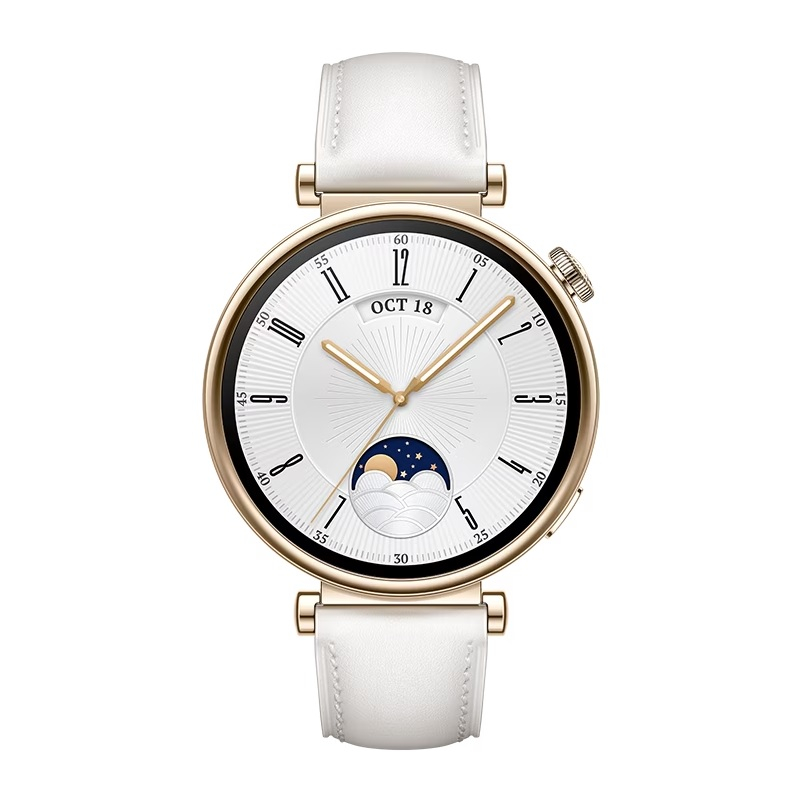 Huawei Watch GT 4 41mm Beyaz Deri Kayış Akıllı Saat - Huawei Türkiye Garantili