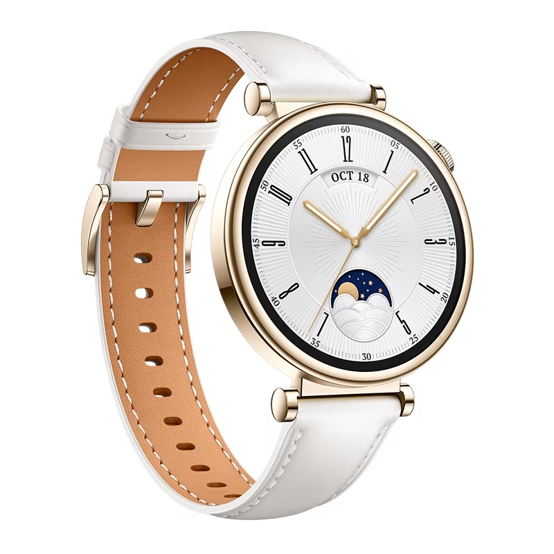 Huawei Watch GT 4 41mm Beyaz Deri Kayış Akıllı Saat - Huawei Türkiye Garantili