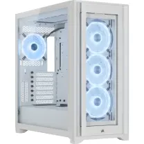 Corsair iCue 5000X RGB QL Edition CC-9011233-WW 4x120mm Fan Dahili RGB Kontrolcü Full Tower Beyaz Gaming (Oyuncu) Kasa