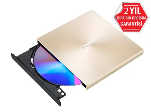 Asus ZenDrive U8M SDRW-08U9M-U Type-C ve USB 2.0 Destekli Gold CD/DVD Yazıcı