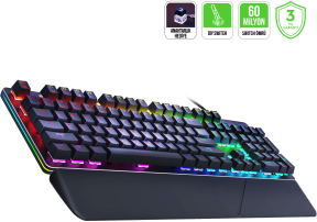 GamePower Calypso V2 RGB Optik Su ve Toza Dayanıklı Mekanik Blue Switch USB DIY Gaming Klavye