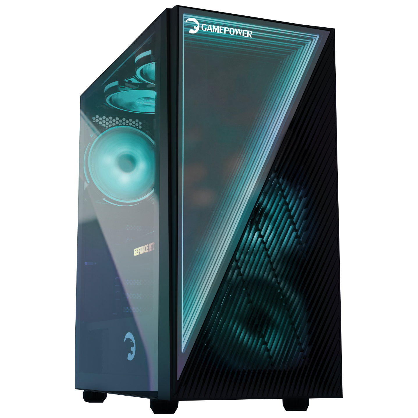 GamePower Ravadin 650W 80+ Bronze ATX 3* ARGB Infinity Fan Temper Cam Gaming Siyah Kasa