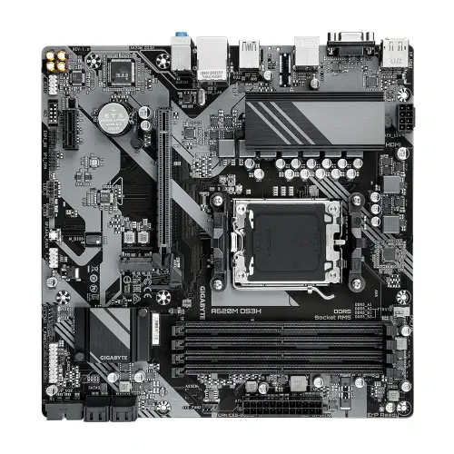 Gigabyte A620M-DS3H AMD A620 Soket AM5 DDR5 7600(OC)MHz mATX Gaming (Oyuncu) Anakart