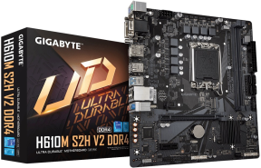 Gigabyte H610M-S2H-V2-DDR4 Intel H610 Soket 1700 DDR4 3200MHz mATX Gaming (Oyuncu) Anakart