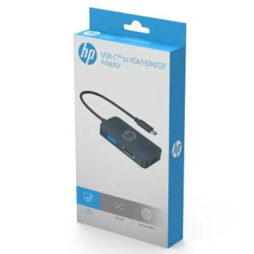 HP DHC-CT200  USB C to HDMI+VGA+DP Dönüştürücü Adaptör