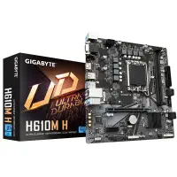 Gigabyte H610M-H DDR5 Intel H610 Soket 1700 DDR5 5600MHz mATX Gaming (Oyuncu) Anakart