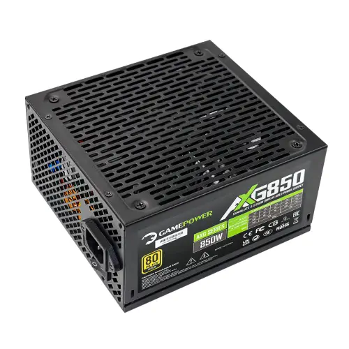 GamePower AXG-850 14CM 850W Gold  80+ ATX 3.0 PCI-E 5.0 Power Supply - 5 Yıl Garantili