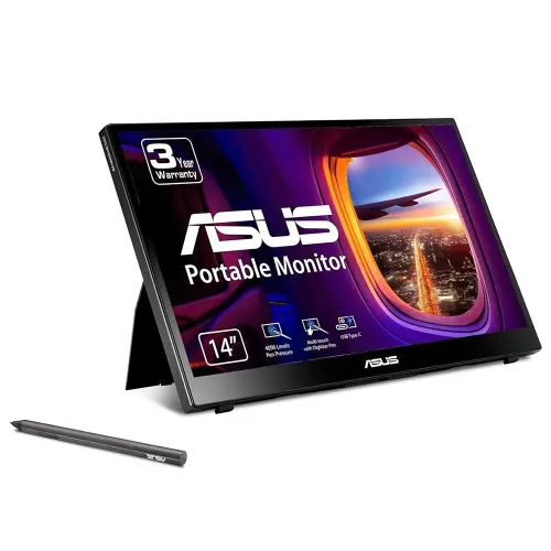 ASUS ZenScreen Ink MB14AHD 14″ 5ms 60Hz Flicker Free IPS Dokunmatik Full HD Taşınabilir Monitör