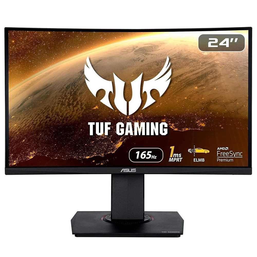 Asus TUF Gaming VG24VQR 23.6” 165Hz 1ms FreeSync Premium VA Full HD Curved Gaming (Oyuncu) Monitör