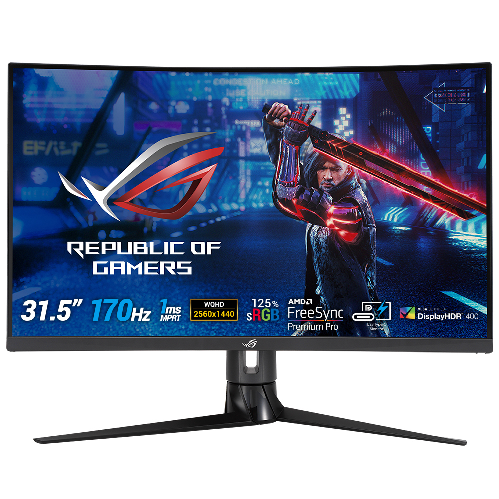 Asus ROG Strix XG32VC 31.5″ 1ms 170Hz FreeSync Premium Pro VA WQHD Curved Gaming (Oyuncu) Monitör