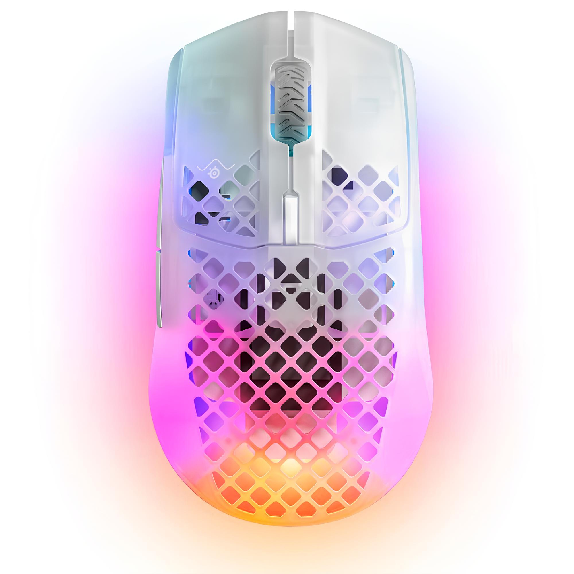 SteelSeries Aerox 3 Wireless 2022 Ghost SSM62610 18.000 CPI 6 Tuş RGB Optik Kablosuz Gaming (Oyuncu) Mouse